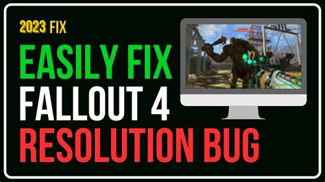 change resolution fallout 4|fallout 4 resolution fix mod.